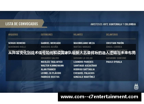 从阵容变化到战术信号如何解读国家队最新大名单背后的选人逻辑与未来布局